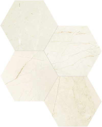 Avorio Crema 6 Hexagon Mosaic