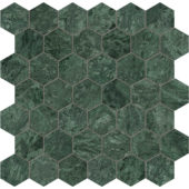 Diosa Verde 2 Hexagon Mosaic | Gemini Tile and Marble