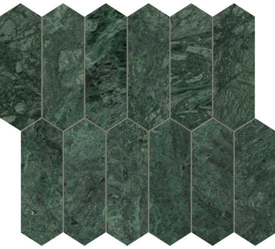 Diosa Verde  2×6 Picket Mosaic