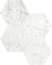 Eterna Bianco 6 Honed Hexagon Mosaic | Gemini Tile and Marble