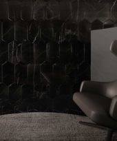 Galaxia Nero 2x6 Picket Mosaic | Gemini Tile and Marble