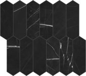 Galaxia Nero 2x6 Picket Mosaic | Gemini Tile and Marble