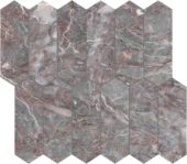 Sereno Burgundy 2x6 Picket Mosaic | Gemini Tile and Marble