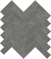 Stark Carbon 1.25x4 Herringbone Mosaic | Gemini Tile and Marble