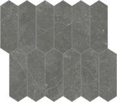 Stark Carbon 2x6 Picket Mosaic | Gemini Tile and Marble
