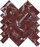 Tuscano Rosso 1.25x4 Herringbone Mosaic | Gemini Tile and Marble