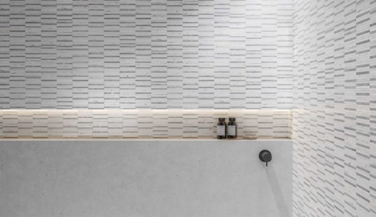 Utopio .5x6 Stacked Polar Mosaic | Gemini Tile and Marble