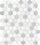 Utopio 1.25 Penny Round Polar Mosaic | Gemini Tile and Marble
