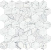 Virtue Bianco 2 Hexagon Mosaic | Gemini Tile and Marble