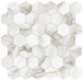 Royal Stoneworks 2" Calacatta Royale Hex | Gemini Tile and Marble