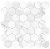 Royal Stoneworks 2" Grandvein White Hex | Gemini Tile and Marble