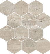 Saturnia 3x3 Hex Navona Matte | Gemini Tile and Marble