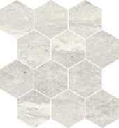 Saturnia 3x3 Hex Roman Matte | Gemini Tile and Marble