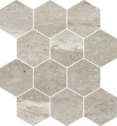 Saturnia 3x3 Hex Silver Matte | Gemini Tile and Marble