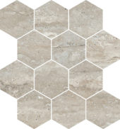 Saturnia 3x3 Hex Silver Matte | Gemini Tile and Marble