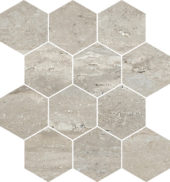 Saturnia 3x3 Hex Silver Matte | Gemini Tile and Marble