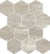 Saturnia 3x3 Hex Silver Matte | Gemini Tile and Marble