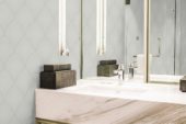Warm Grey Glossy Scallop Mosaic | Gemini Tile and Marble