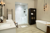 Carrara Marble Gloss Shower Wall Kit 32x60x94 | Gemini Tile and Marble