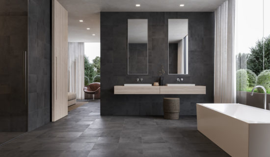 Cinq 13x13 Black | Gemini Tile and Marble