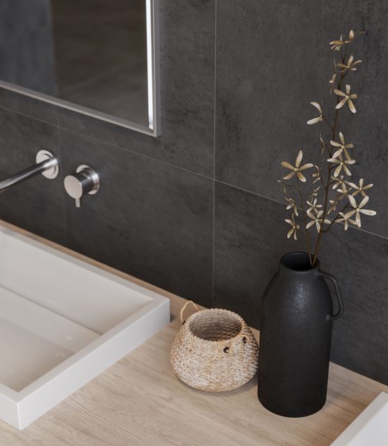 Cinq 13x13 Black | Gemini Tile and Marble