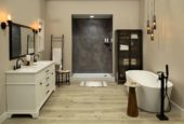Cracked Slate Gloss Shower Wall Kit 30x60x94 | Gemini Tile and Marble