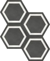 Form 7" Hexagon Frame Graphite | Gemini Tile and Marble