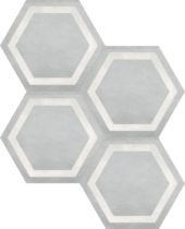 Form 7" Hexagon Frame Ice | Gemini Tile and Marble