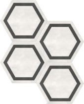 Form 7" Hexagon Frame Ivory | Gemini Tile and Marble