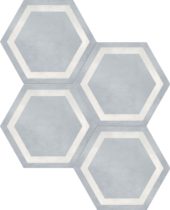 Form 7" Hexagon Frame Tide | Gemini Tile and Marble
