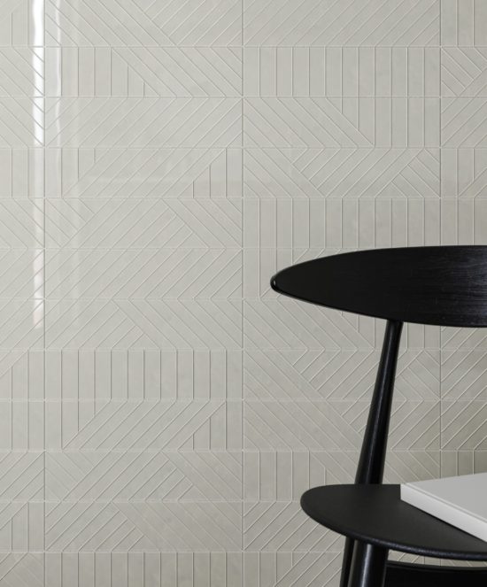 Geometra 3x12 Powder Maze | Gemini Tile and Marble