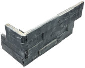 Ledger Stone 6x18 Carbon Assembled Corner | Gemini Tile and Marble