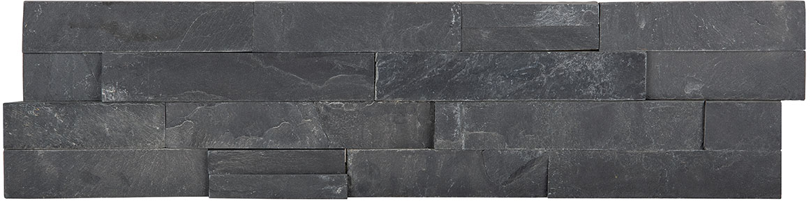 Ledger Stone 6x24 Carbon Split Face Corner | Gemini Tile and Marble