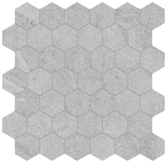 Lithoform 2" Hex Veincut Twilight | Gemini Tile and Marble