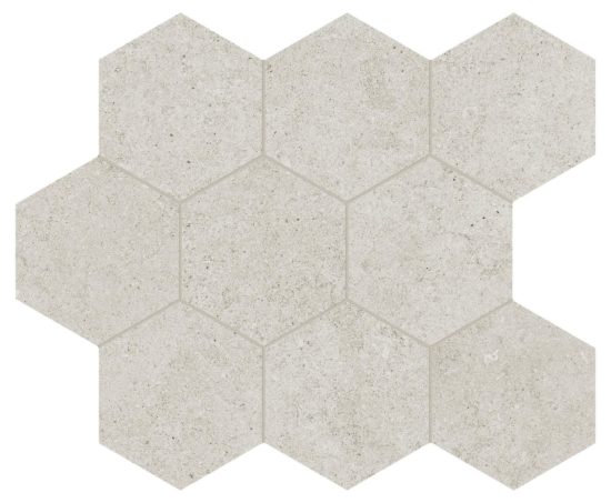 Lithoform 4" Hex Crosscut Coast | Gemini Tile and Marble