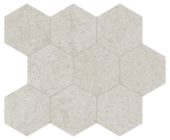 Lithoform 4" Hex Crosscut Dunes | Gemini Tile and Marble