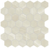 Lustra 2" Hex Onyx Crema Honed | Gemini Tile and Marble