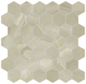 Lustra 2" Hex Onyx Hazel Honed | Gemini Tile and Marble