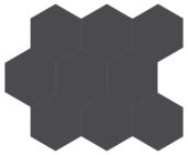 Monoforma 4" Hex Shilhouette Silk | Gemini Tile and Marble