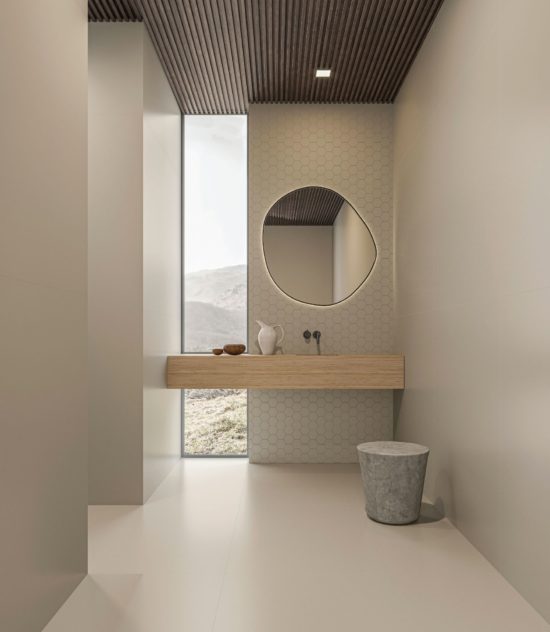 Monoforma 4" Hex Storm Silk | Gemini Tile and Marble
