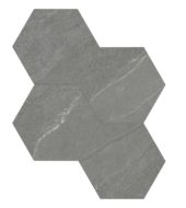 Nord 6 Hex Chromium | Gemini Tile and Marble