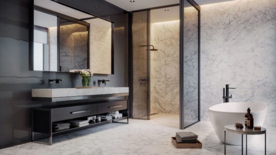 Plata 24x48 Carrara Abisso Polished | Gemini Tile and Marble