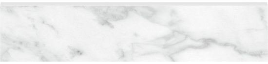 Plata 3x12 Carrara Abisso Bullnose Polished