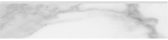 Plata 3x12 Statuario Brina Bullnose Polished
