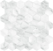 Plata Carrara Abisso 2 Hexagon Polished | Gemini Tile and Marble