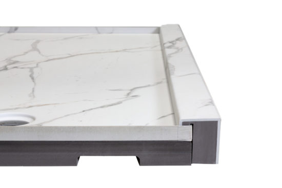 Shower Pan 30x60 Bianco Marble | Gemini Tile and Marble