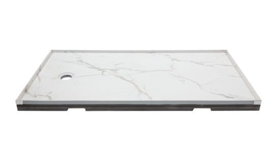 Shower Pan 30x60 Bianco Marble | Gemini Tile and Marble
