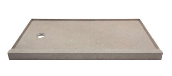 Shower Pan 30x60 Concrete Sand | Gemini Tile and Marble