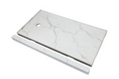 Shower Pan 32x60 Bianco Marble | Gemini Tile and Marble
