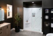 Shower Pan 36x60 Bianco Marble | Gemini Tile and Marble
